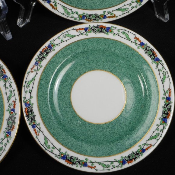 rare find, set of 4 Saucers. Royal Worcester U.K., C1303 - Picture 5 of 6